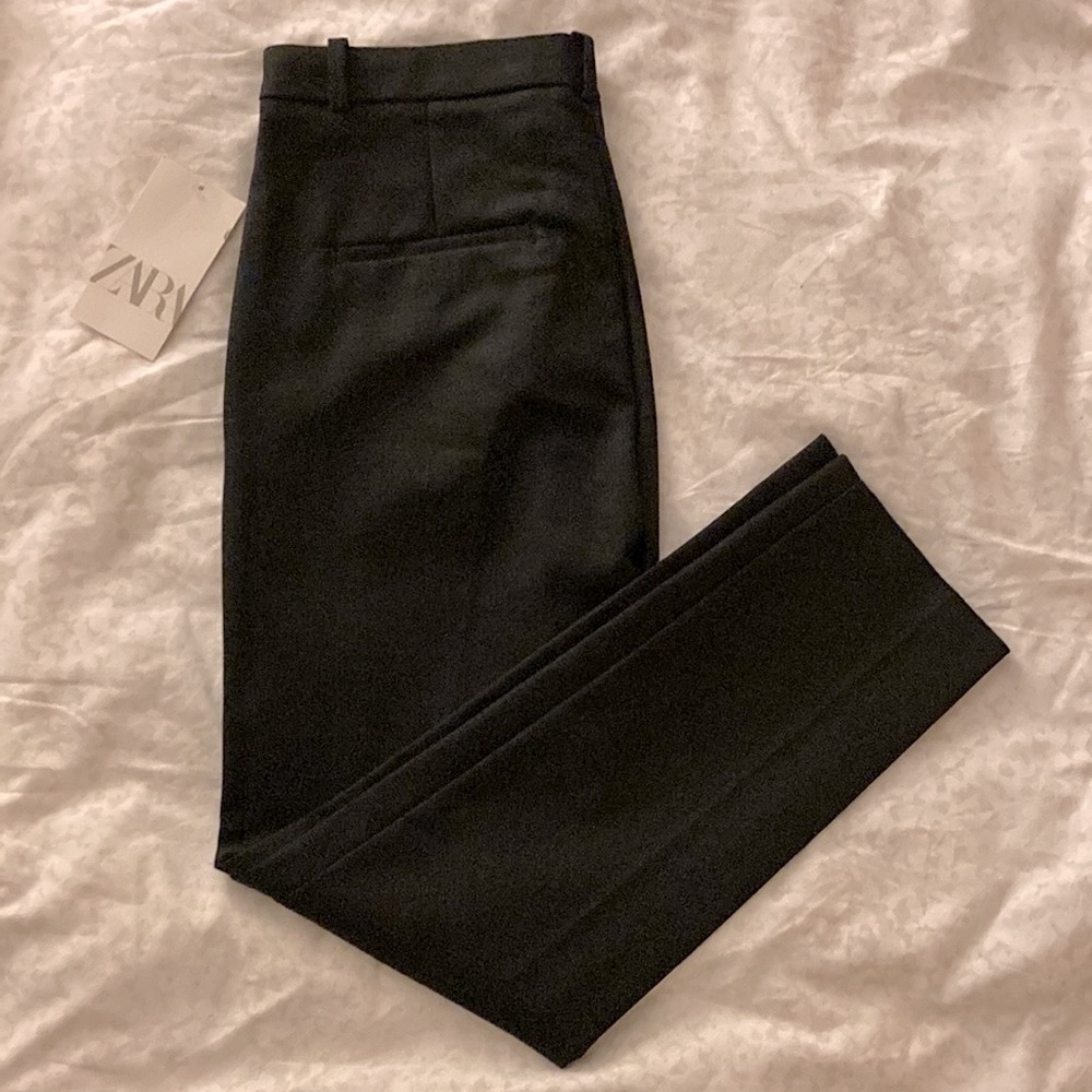 Zara slim fit black dress pants